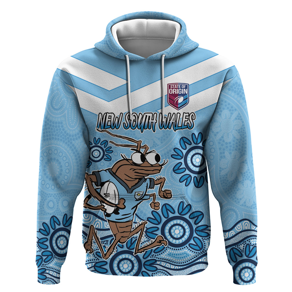 Custom NSW Blues Cockroach Blooded Aboriginal Inspired Hoodie LT9 - Vibe Hoodie Shop