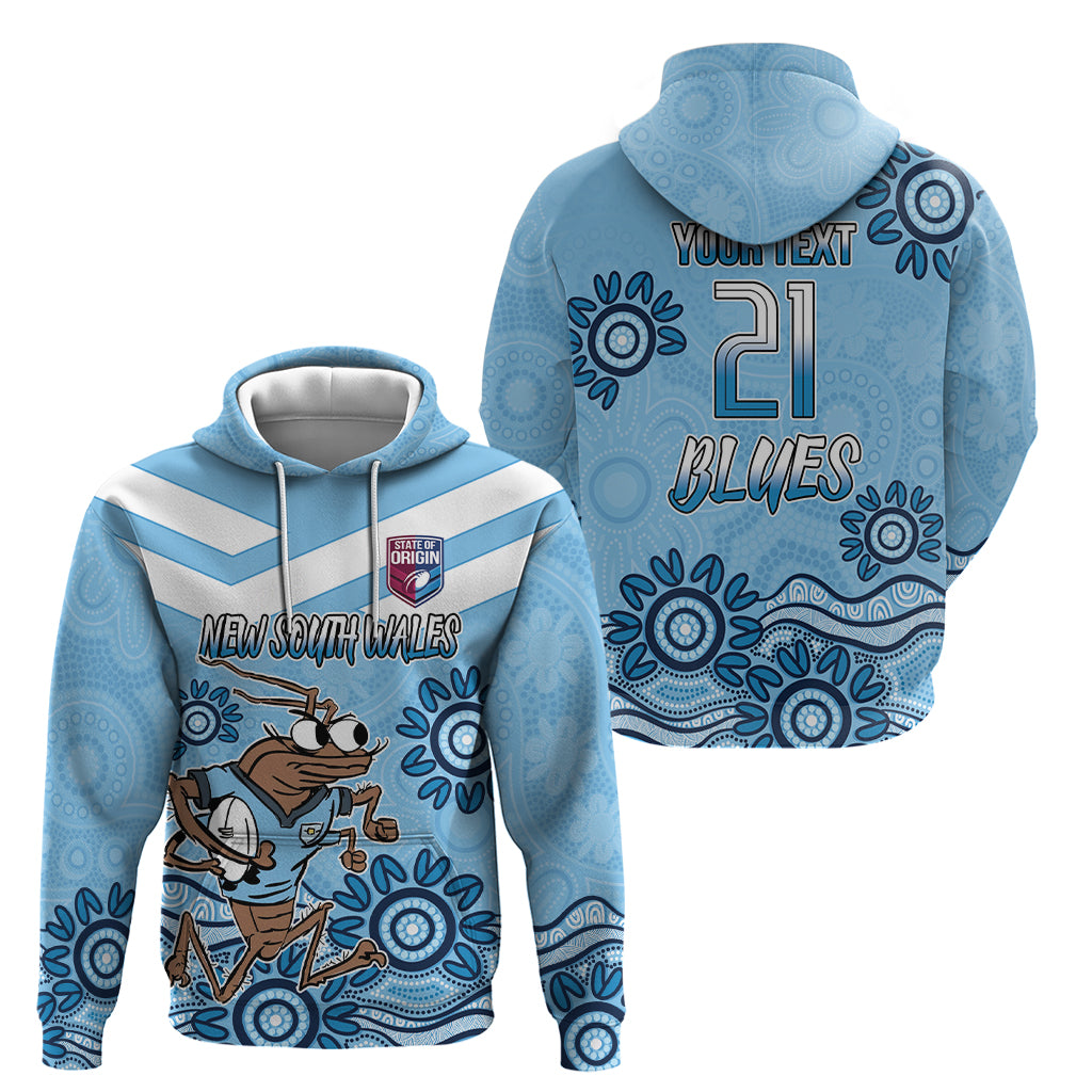 Custom NSW Blues Cockroach Blooded Aboriginal Inspired Hoodie LT9 - Vibe Hoodie Shop
