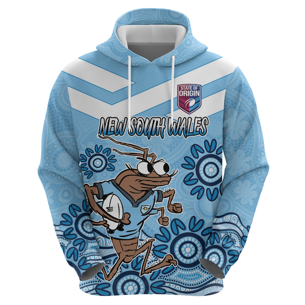 Custom NSW Blues Cockroach Blooded Aboriginal Inspired Hoodie LT9 - Vibe Hoodie Shop