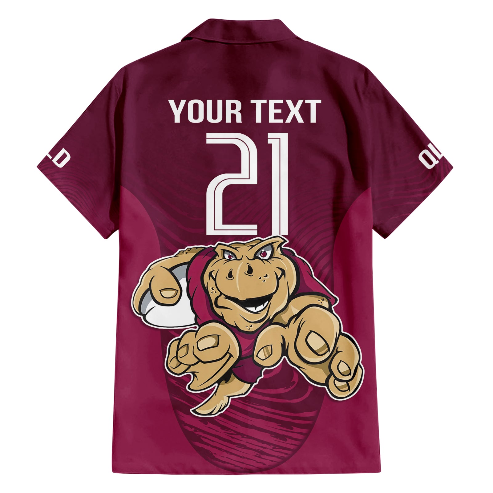 Custom Queensland Rugby Hawaiian Shirt Maroons Cane Toad Origin Sporty - Vibe Hoodie Shop