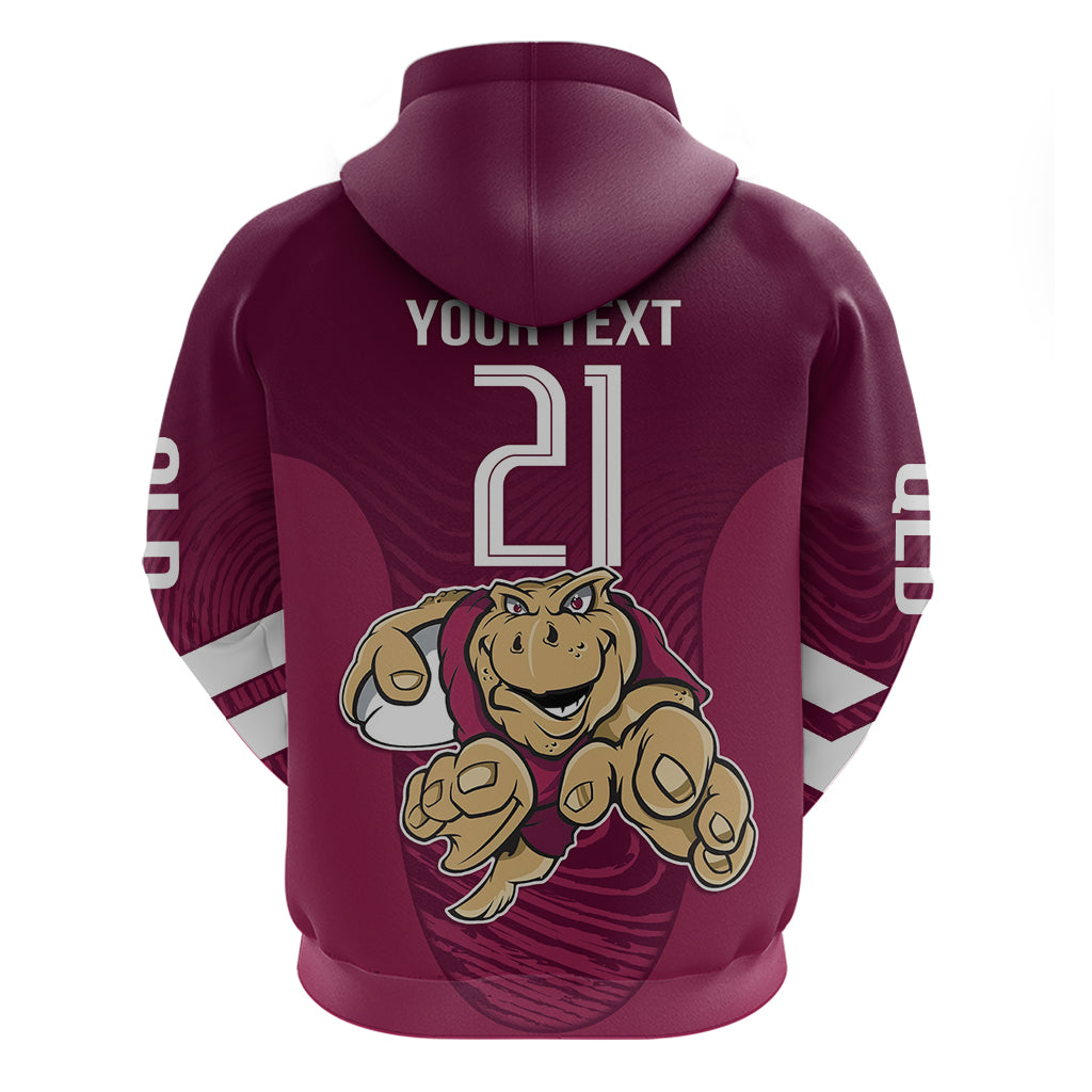 Custom Queensland Rugby Hoodie Maroons Cane Toad Origin Sporty LT9 - Vibe Hoodie Shop