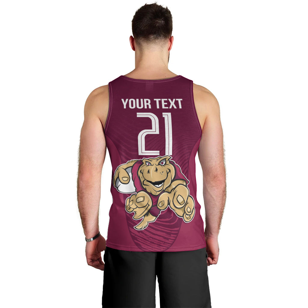 Custom Queensland Rugby Men Tank Top Maroons Cane Toad Origin Sporty - Vibe Hoodie Shop