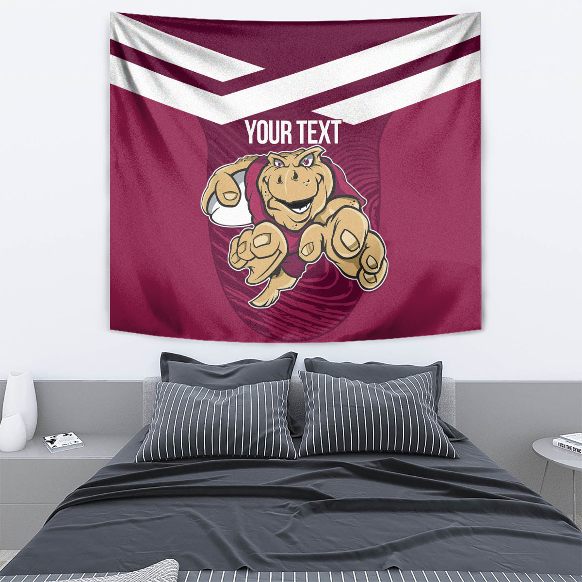 Custom Queensland Rugby Tapestry Maroons Cane Toad Origin Sporty - Vibe Hoodie Shop