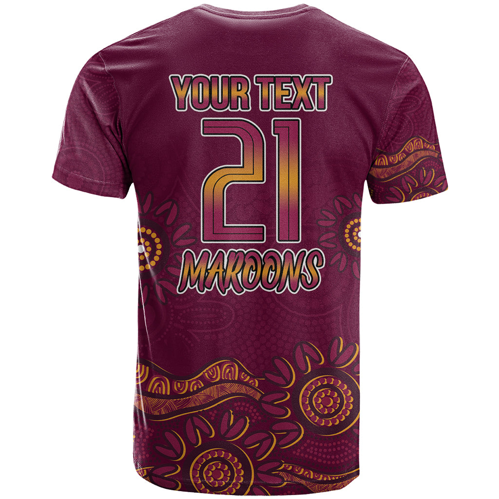 Custom QLD Maroons Cane Toad Blooded Aboriginal Inspired T Shirt LT9 - Vibe Hoodie Shop