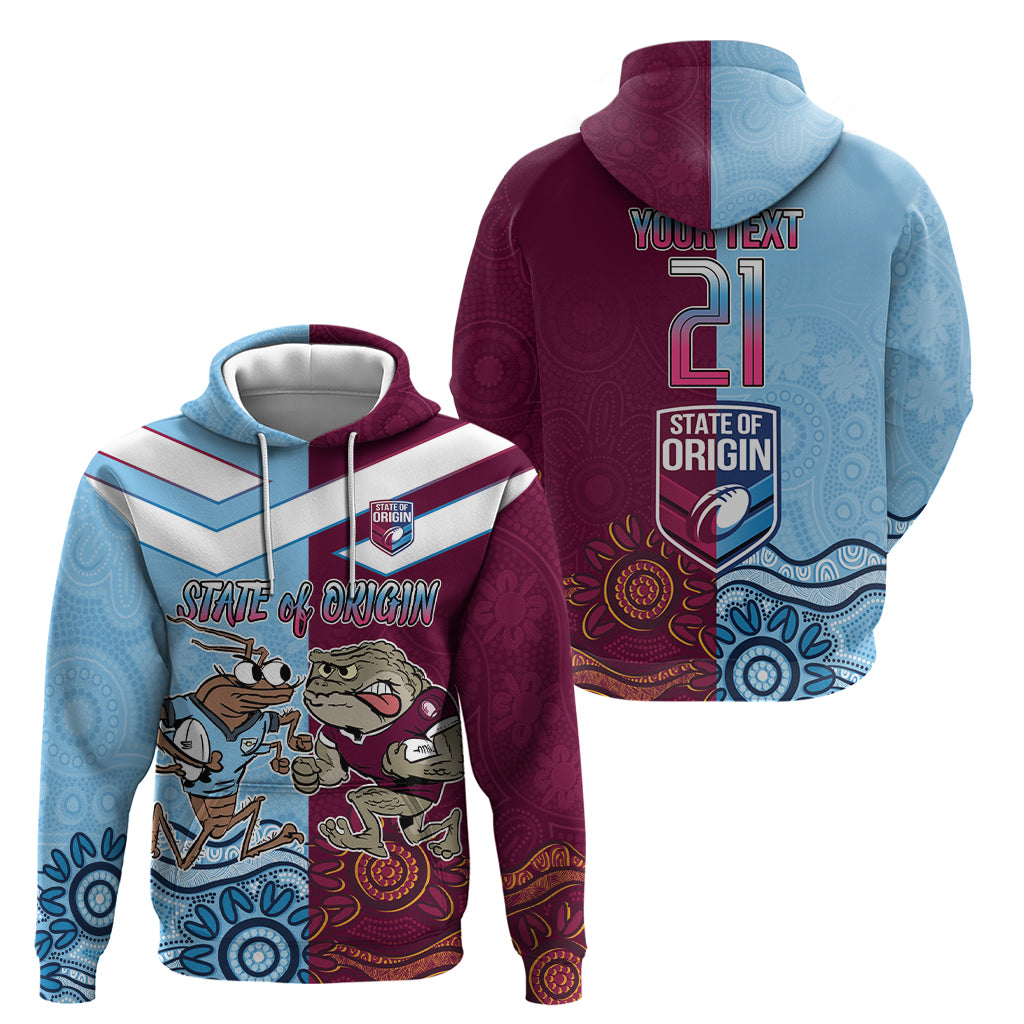 Custom QLD Cane Toad and NSW Cockroach Hoodie Aboriginal Inspired Together LT9 - Vibe Hoodie Shop