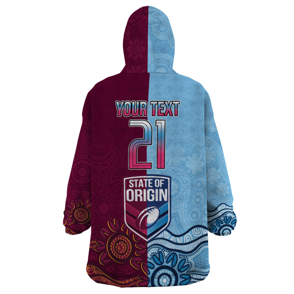 Custom QLD Cane Toad and NSW Cockroach Wearable Blanket Hoodie Aboriginal Inspired Together - Vibe Hoodie Shop