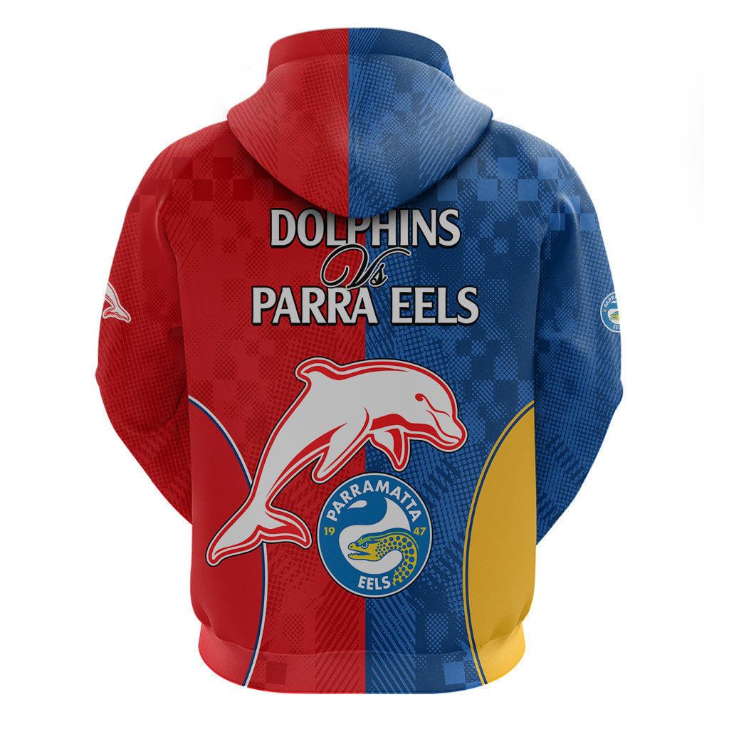 NRL Dolphins Combine Parra Eels Hoodie Sporty Style LT9 - Vibe Hoodie Shop