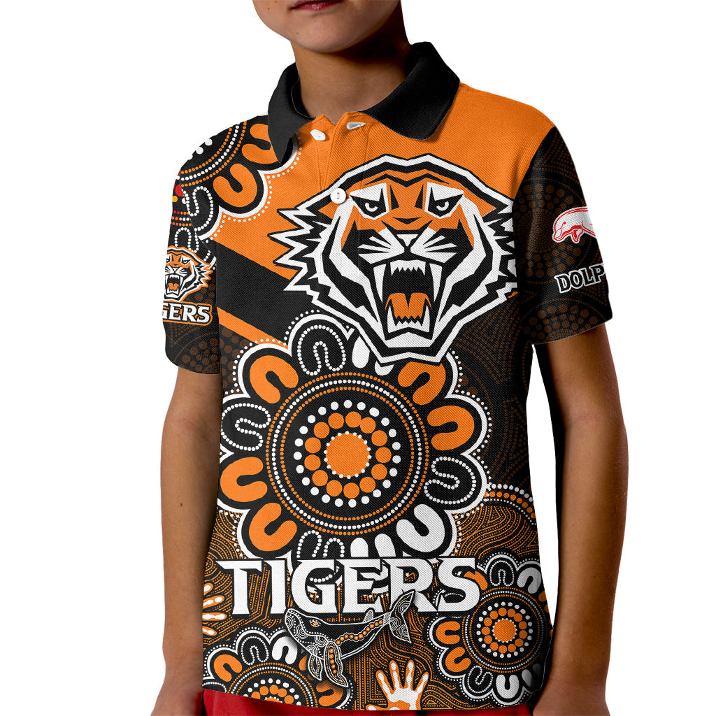 nrl-wests-tigers-combine-dolphins-rugby-kid-polo-shirt-aboriginal-vibe