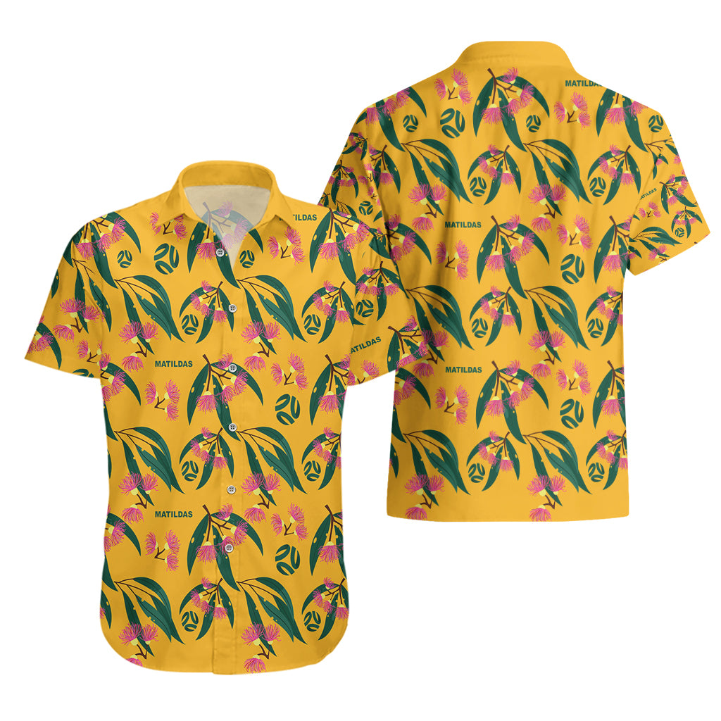 Aussie Matildas Hawaiian Shirt Football Australia 2023 Silver Princess Unique - Vibe Hoodie Shop