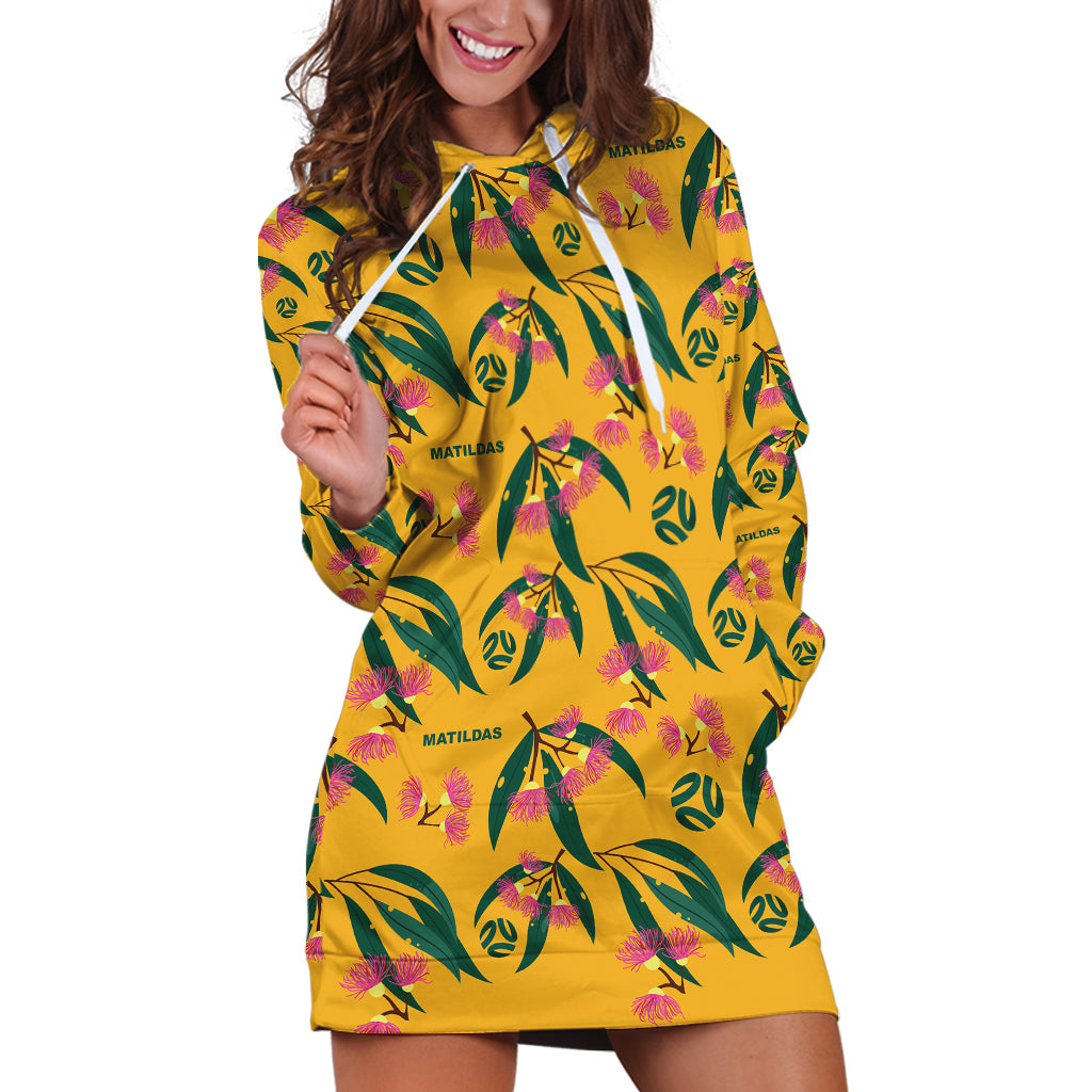 Aussie Matildas Hoodie Dress Football Australia 2023 Silver Princess Unique - Vibe Hoodie Shop