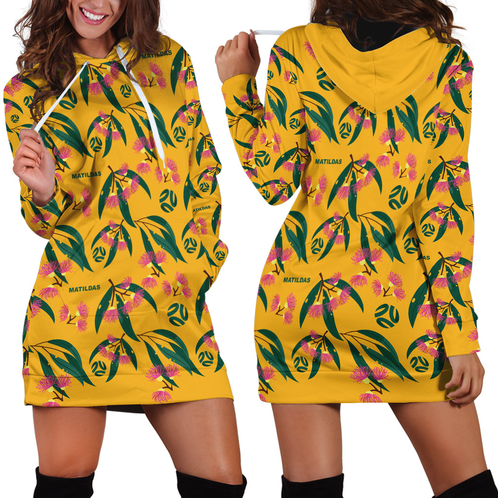 Aussie Matildas Hoodie Dress Football Australia 2023 Silver Princess Unique - Vibe Hoodie Shop