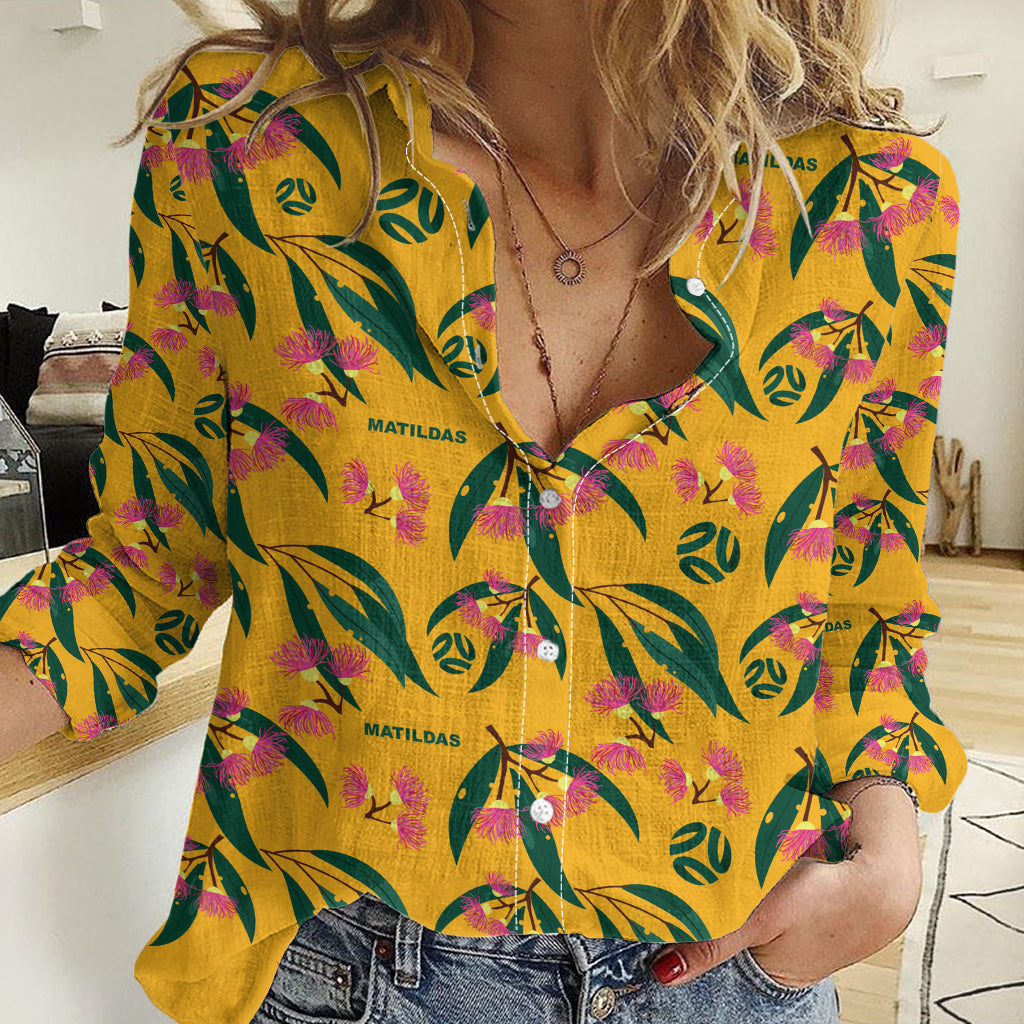 Aussie Matildas Women Casual Shirt Football Australia 2023 Silver Princess Unique - Vibe Hoodie Shop