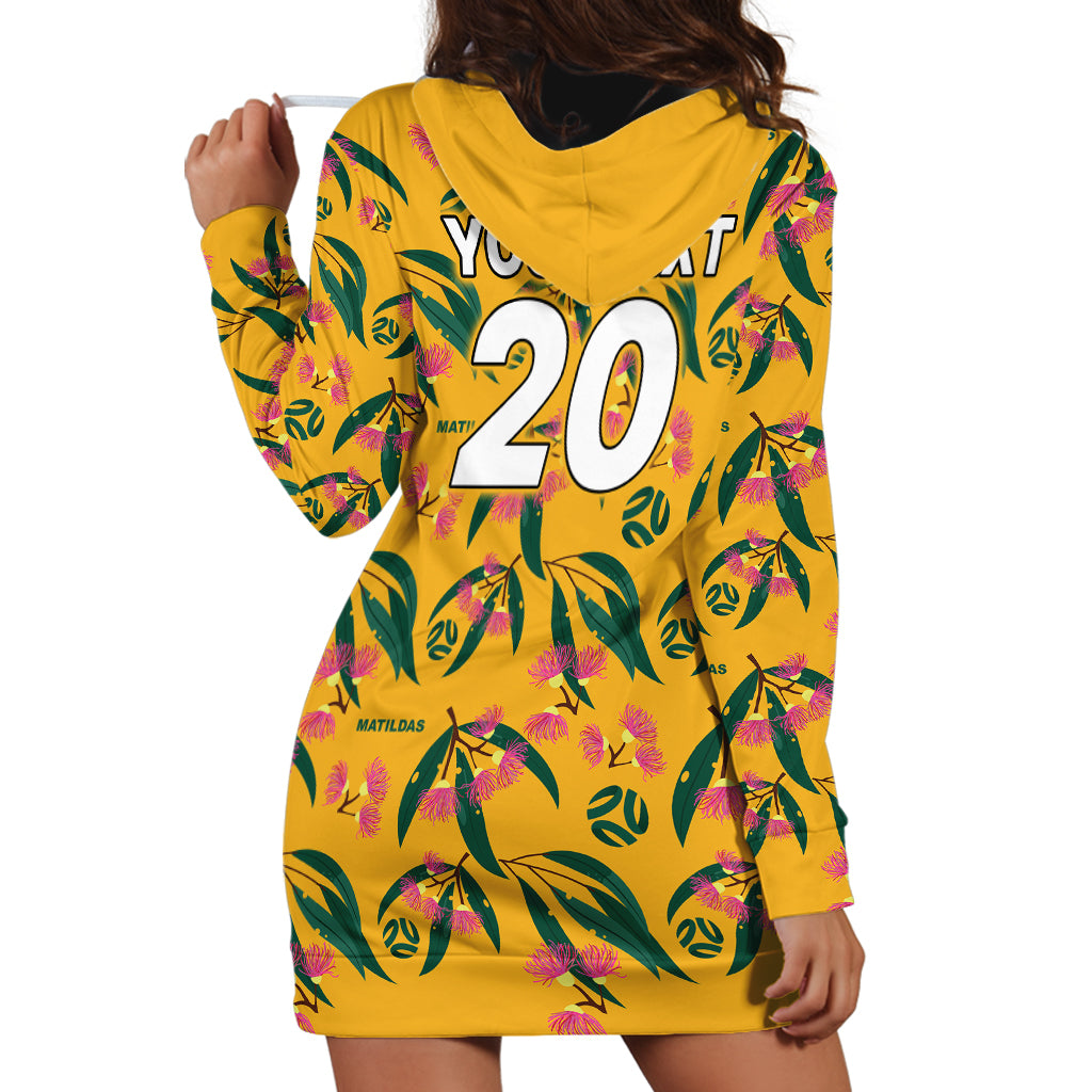 Custom Aussie Matildas Hoodie Dress Football Australia 2023 Silver Princess Unique - Vibe Hoodie Shop