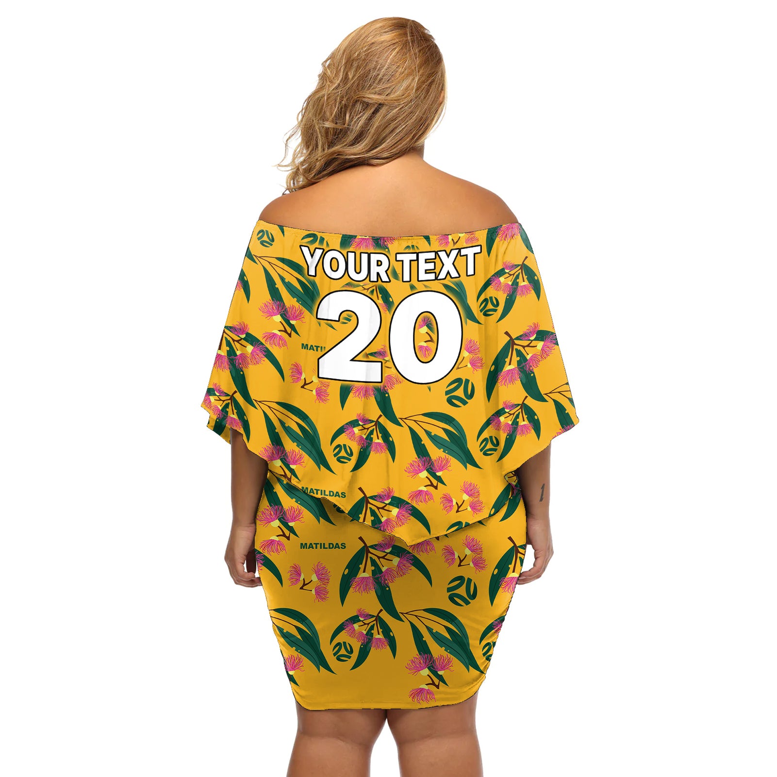 custom-aussie-matildas-off-shoulder-short-dress-football-australia-2023-silver-princess-unique