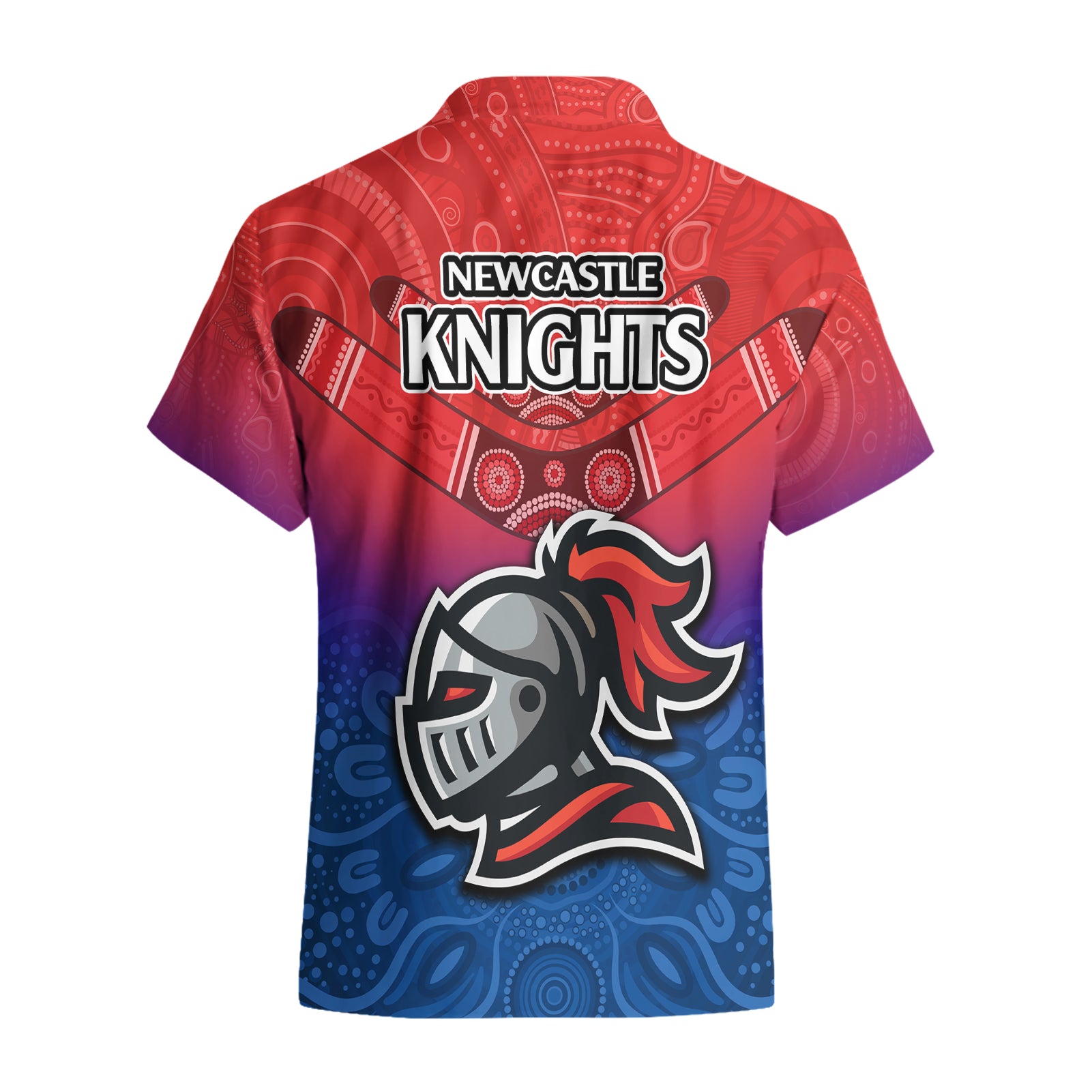 Knights Permier 2023 Hawaiian Shirt NRL Mascot with Aboriginal - Vibe Hoodie Shop