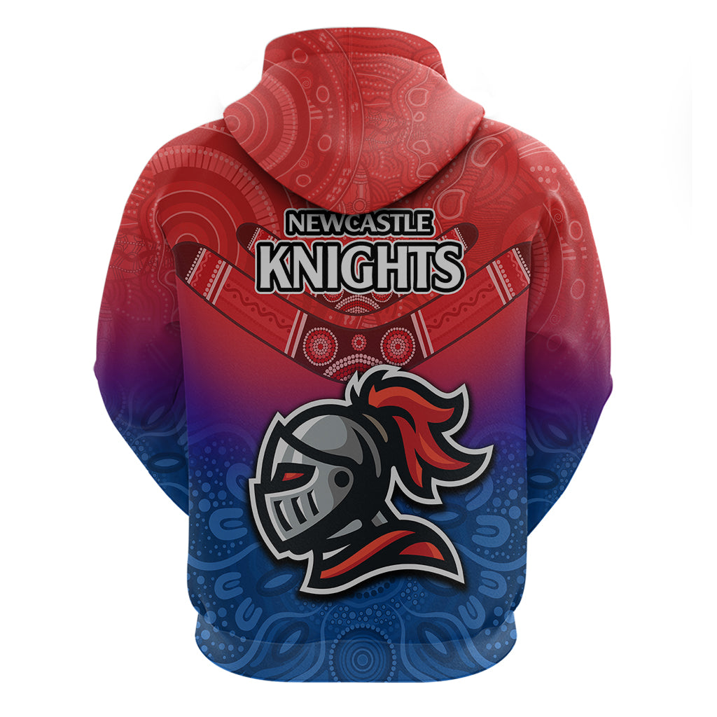 Knights Permier 2023 Hoodie NRL Mascot with Aboriginal LT9 - Vibe Hoodie Shop