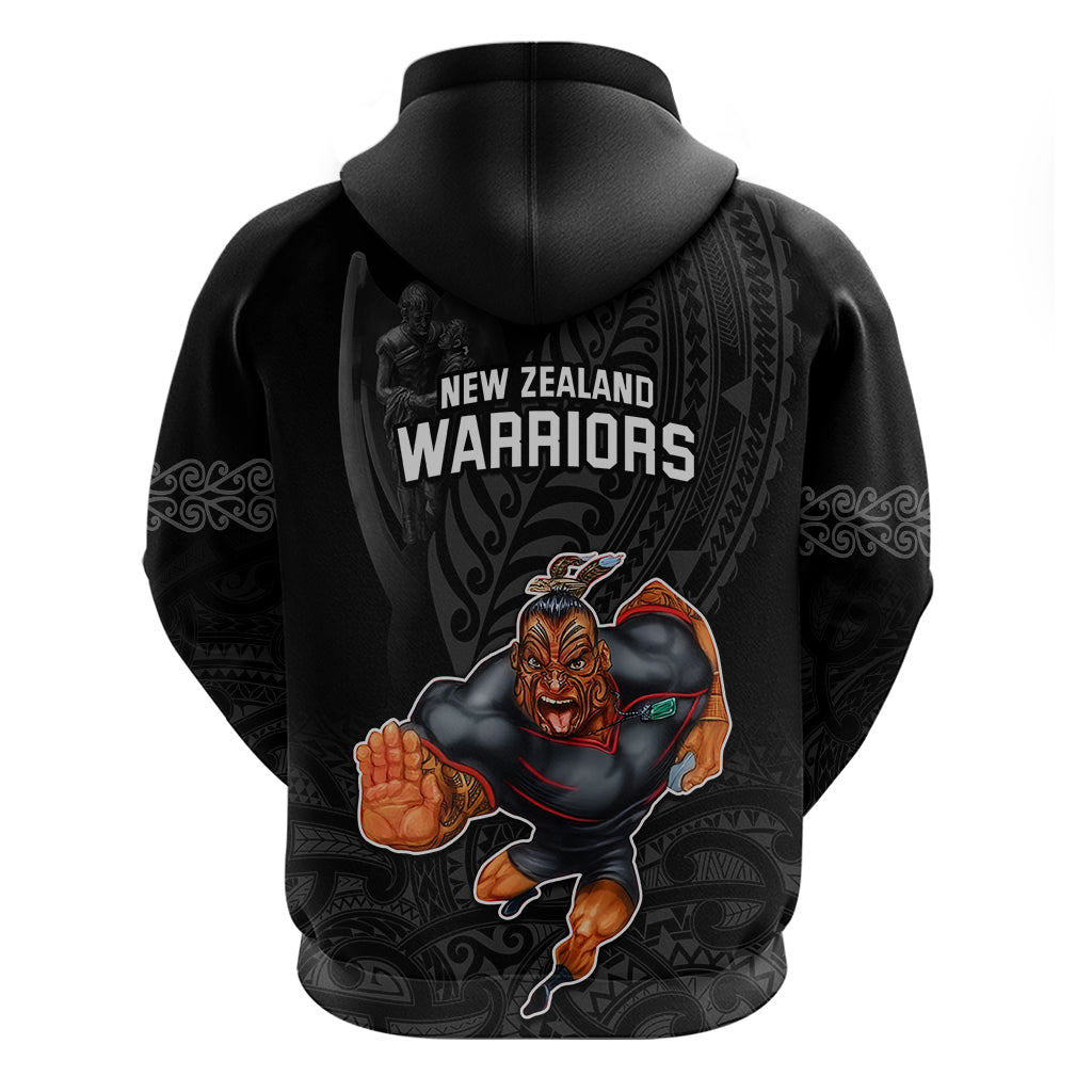 Warriors Permier 2023 Hoodie The Wahs Mascot with Maori Tattoo LT9 - Vibe Hoodie Shop