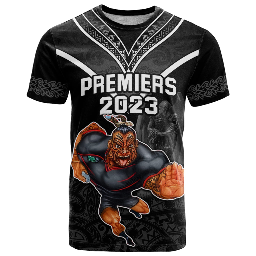 Warriors Permier 2023 T Shirt The Wahs Mascot with Maori Tattoo LT9 - Vibe Hoodie Shop