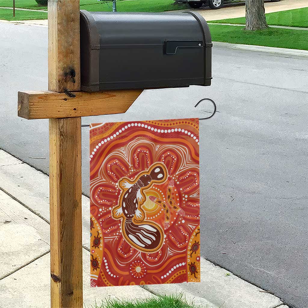 Aboriginal Goanna Art Garden Flag Native Australian Animals - Vibe Hoodie Shop