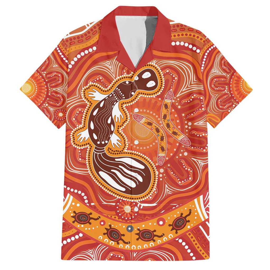 Aboriginal Goanna Art Hawaiian Shirt Native Australian Animals - Vibe Hoodie Shop