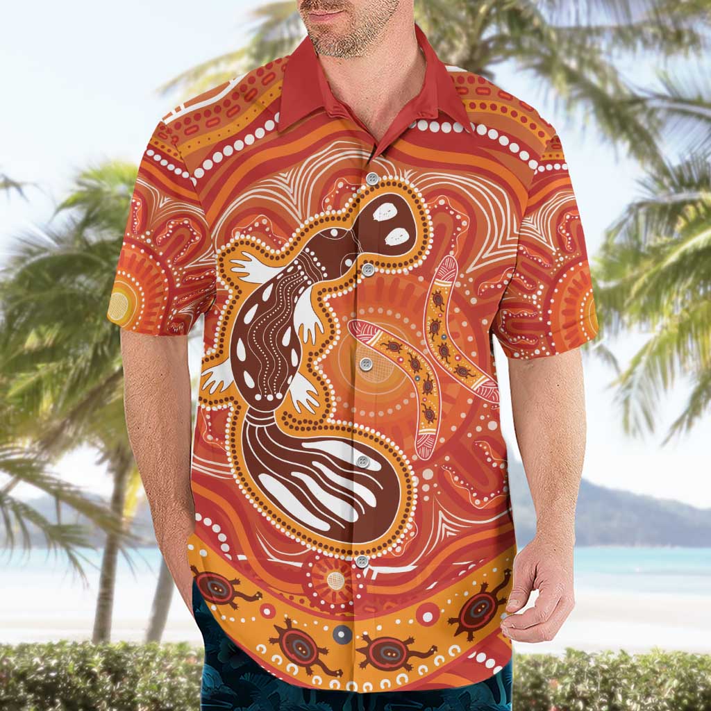 Aboriginal Goanna Art Hawaiian Shirt Native Australian Animals - Vibe Hoodie Shop