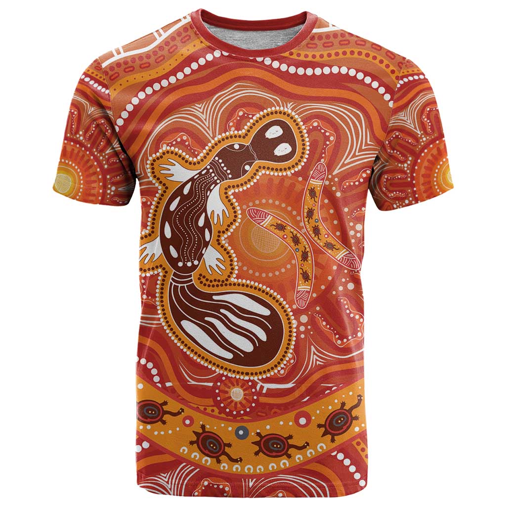 Aboriginal Goanna Art T Shirt Native Australian Animals LT9 - Vibe Hoodie Shop