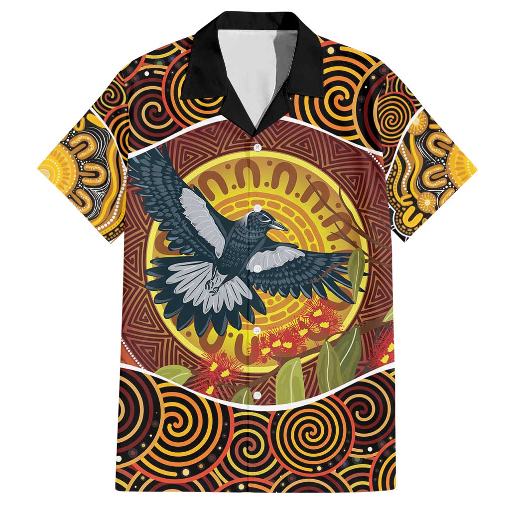 Aboriginal Magpies Dots Art Hawaiian Shirt Native Australian Animals - Vibe Hoodie Shop