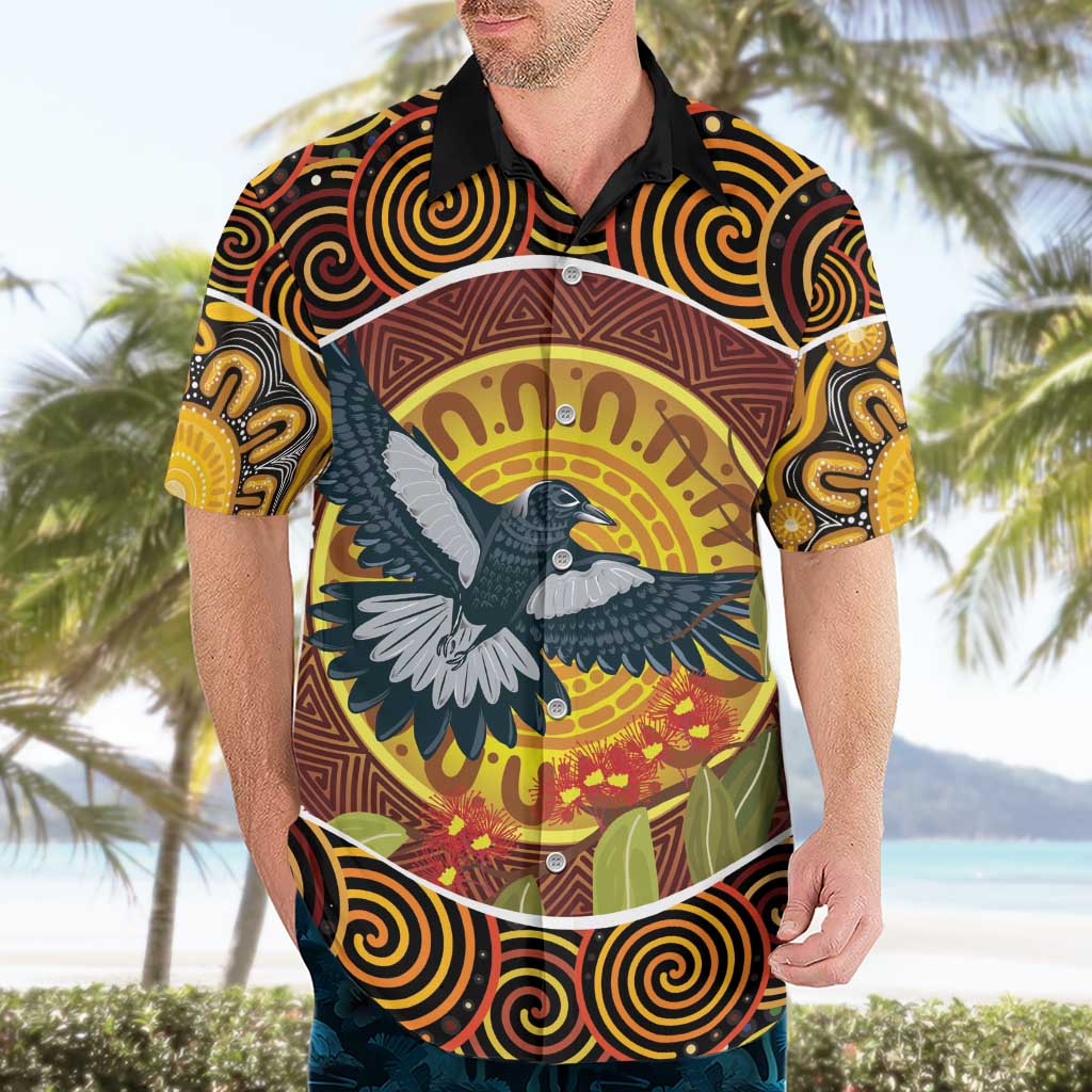 Aboriginal Magpies Dots Art Hawaiian Shirt Native Australian Animals - Vibe Hoodie Shop