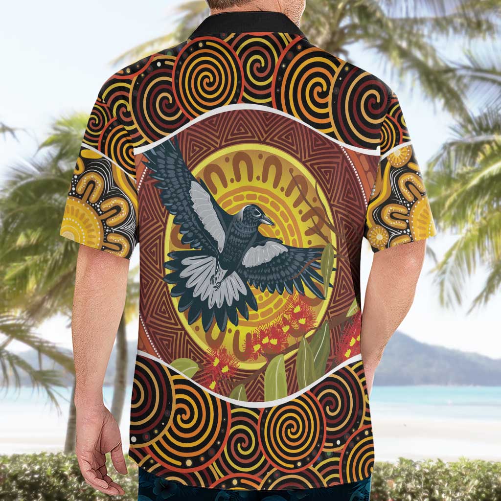 Aboriginal Magpies Dots Art Hawaiian Shirt Native Australian Animals - Vibe Hoodie Shop