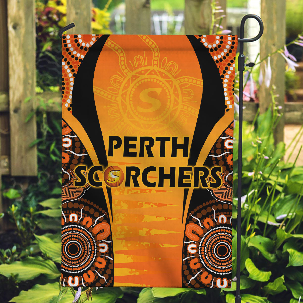 Made Tough Scorchers Custom Garden Flag Champions BBL13 Aboriginal Version - Vibe Hoodie Shop