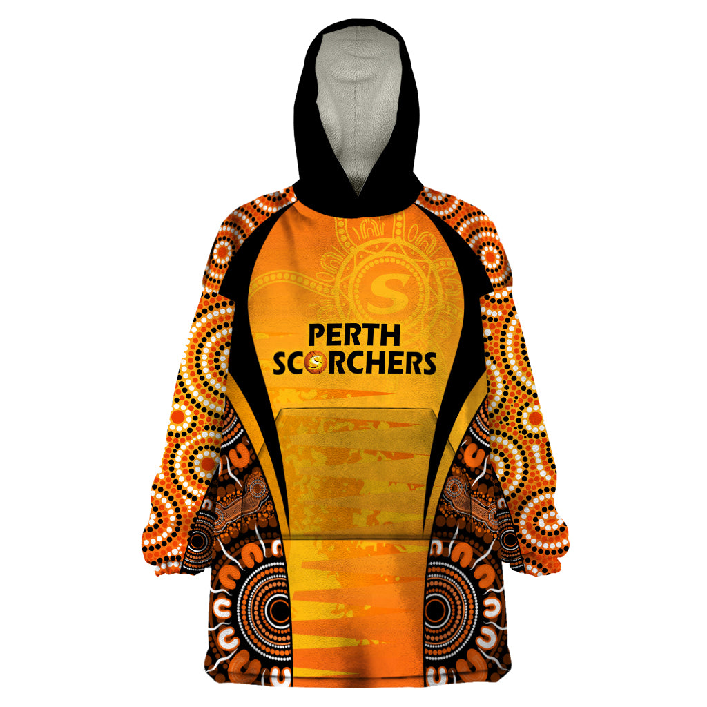 Made Tough Scorchers Custom Wearable Blanket Hoodie Champions BBL13 Aboriginal Version - Vibe Hoodie Shop