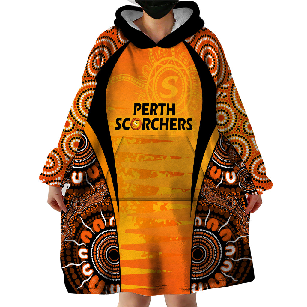 Made Tough Scorchers Custom Wearable Blanket Hoodie Champions BBL13 Aboriginal Version - Vibe Hoodie Shop