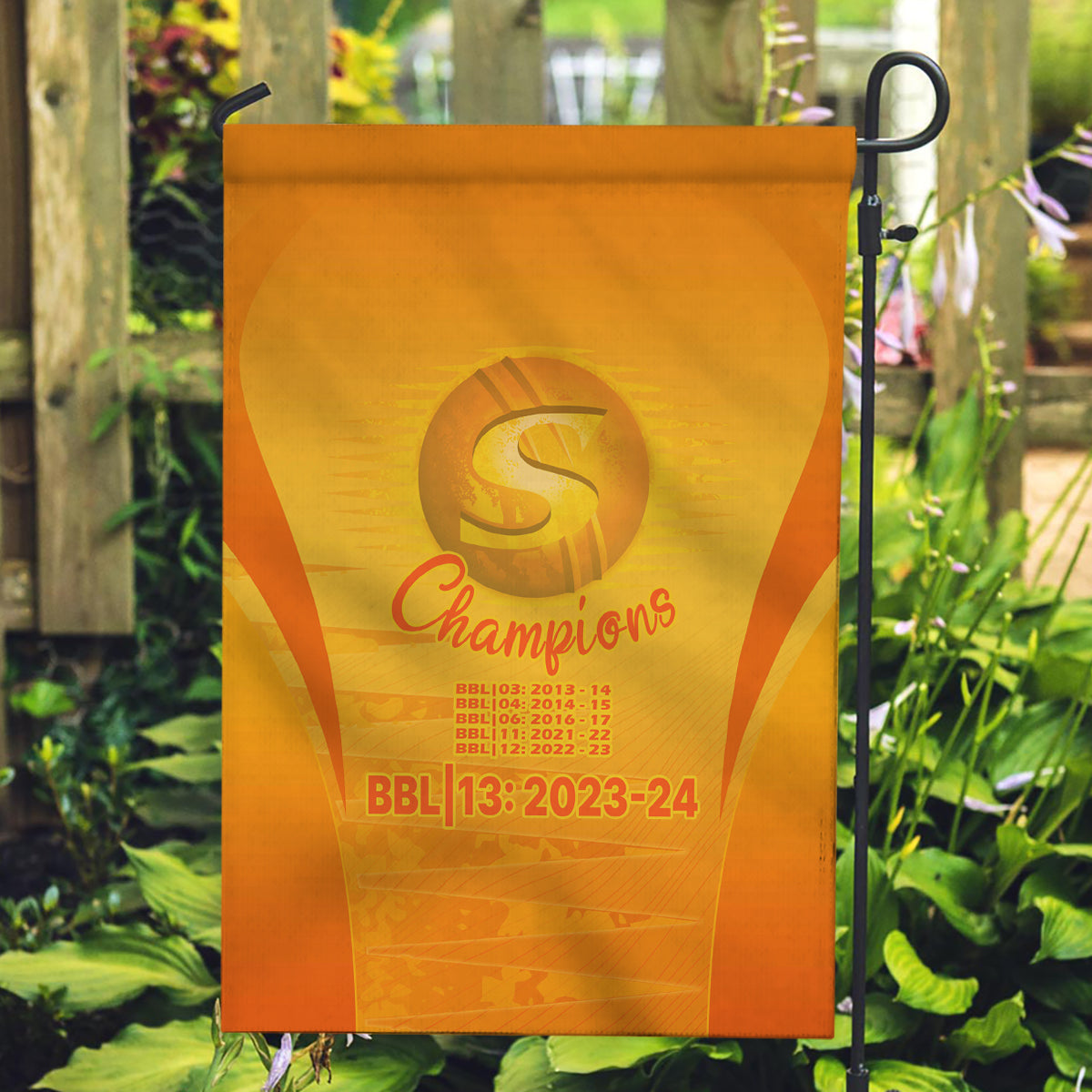 Fire Up Scorchers Custom Garden Flag The Sixth Time Champions - Vibe Hoodie Shop