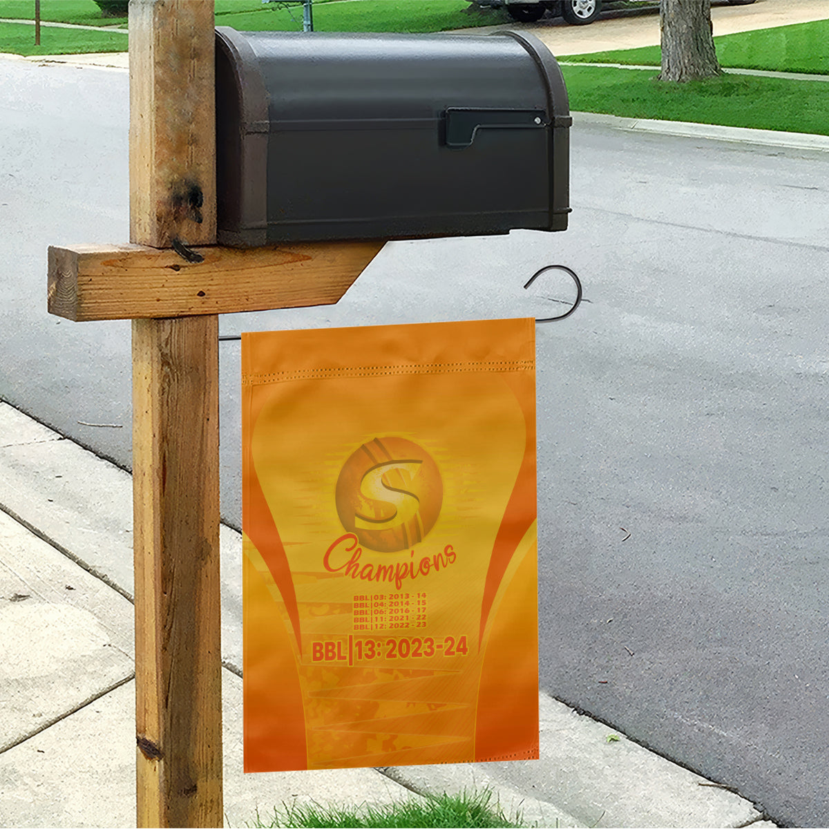 Fire Up Scorchers Custom Garden Flag The Sixth Time Champions - Vibe Hoodie Shop