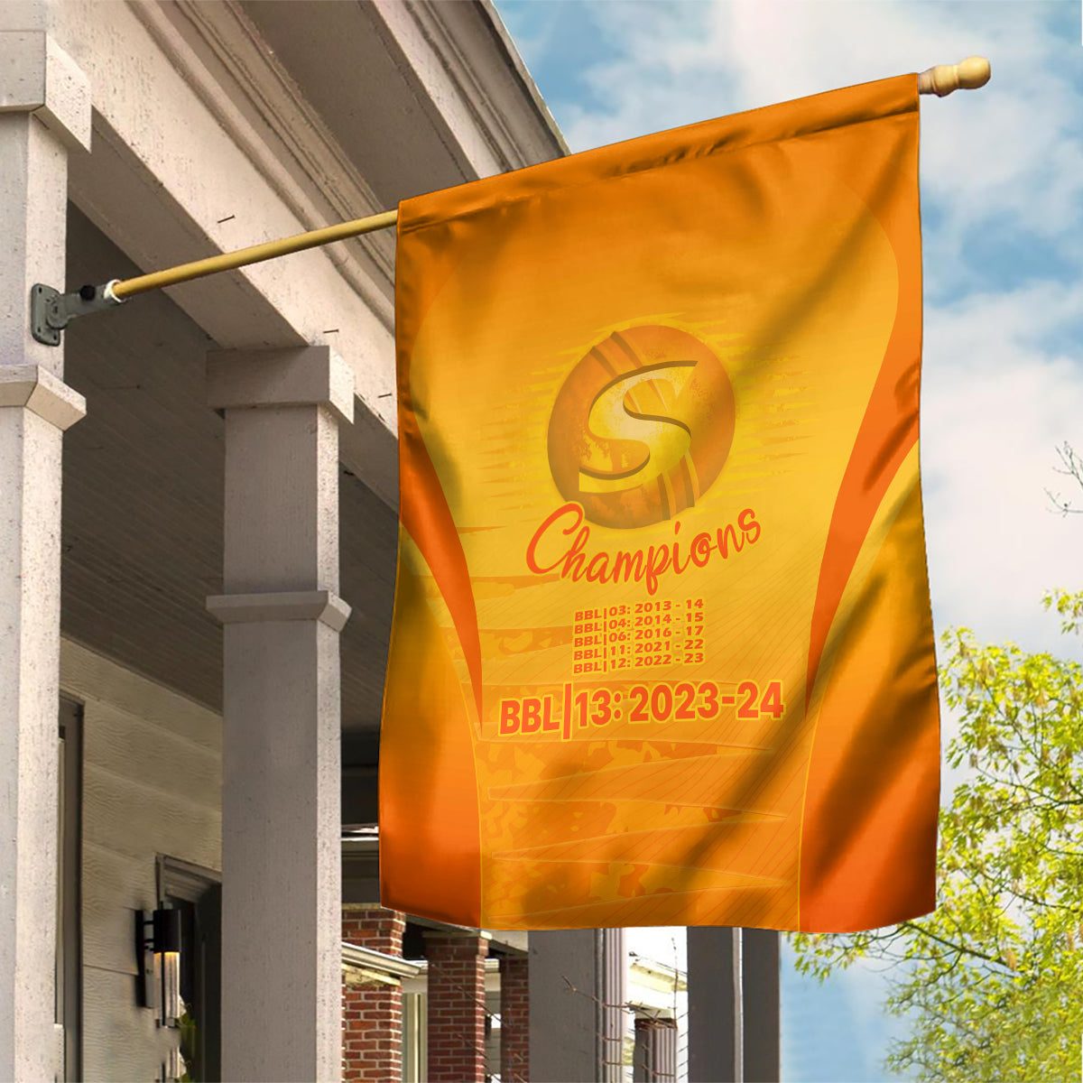 Fire Up Scorchers Custom Garden Flag The Sixth Time Champions - Vibe Hoodie Shop