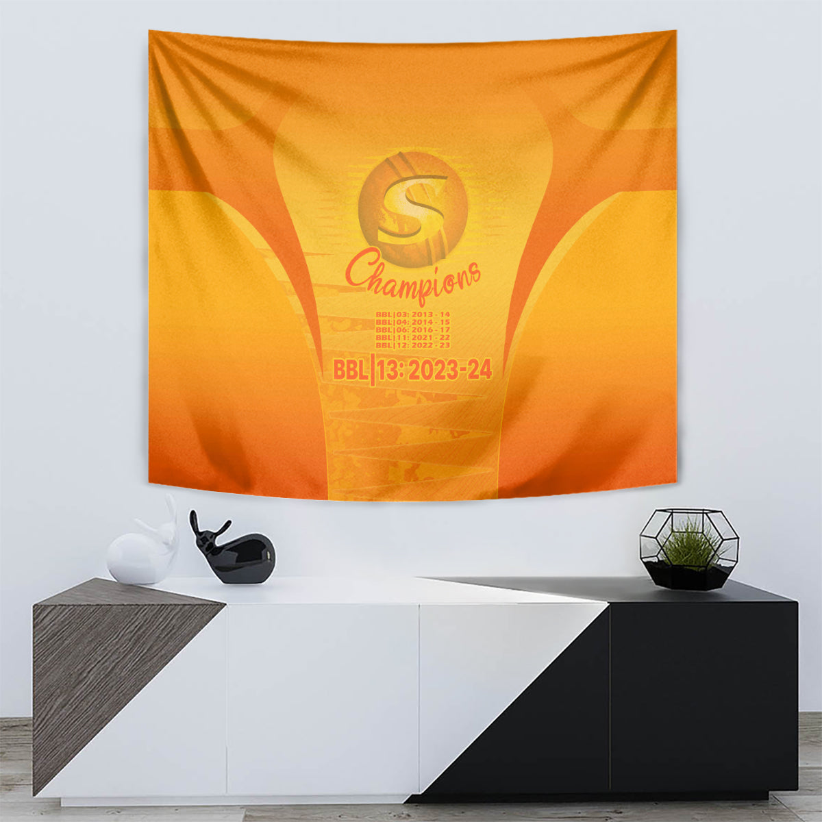 Fire Up Scorchers Custom Tapestry The Sixth Time Champions - Vibe Hoodie Shop