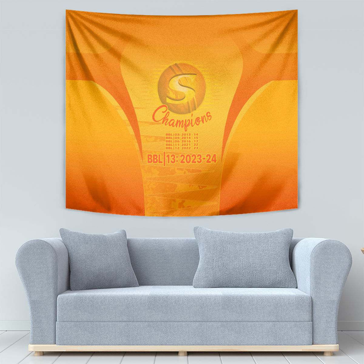 Fire Up Scorchers Custom Tapestry The Sixth Time Champions - Vibe Hoodie Shop