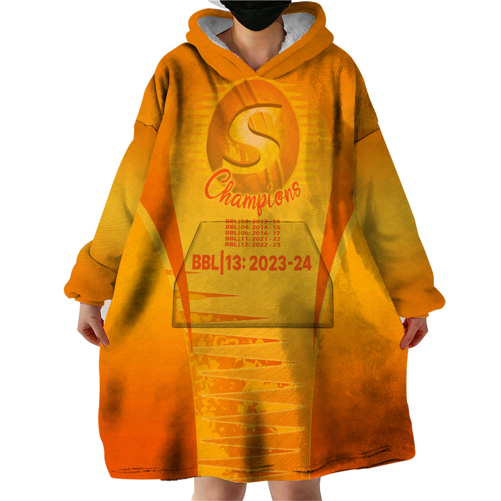 Fire Up Scorchers Custom Wearable Blanket Hoodie The Sixth Time Champions - Vibe Hoodie Shop