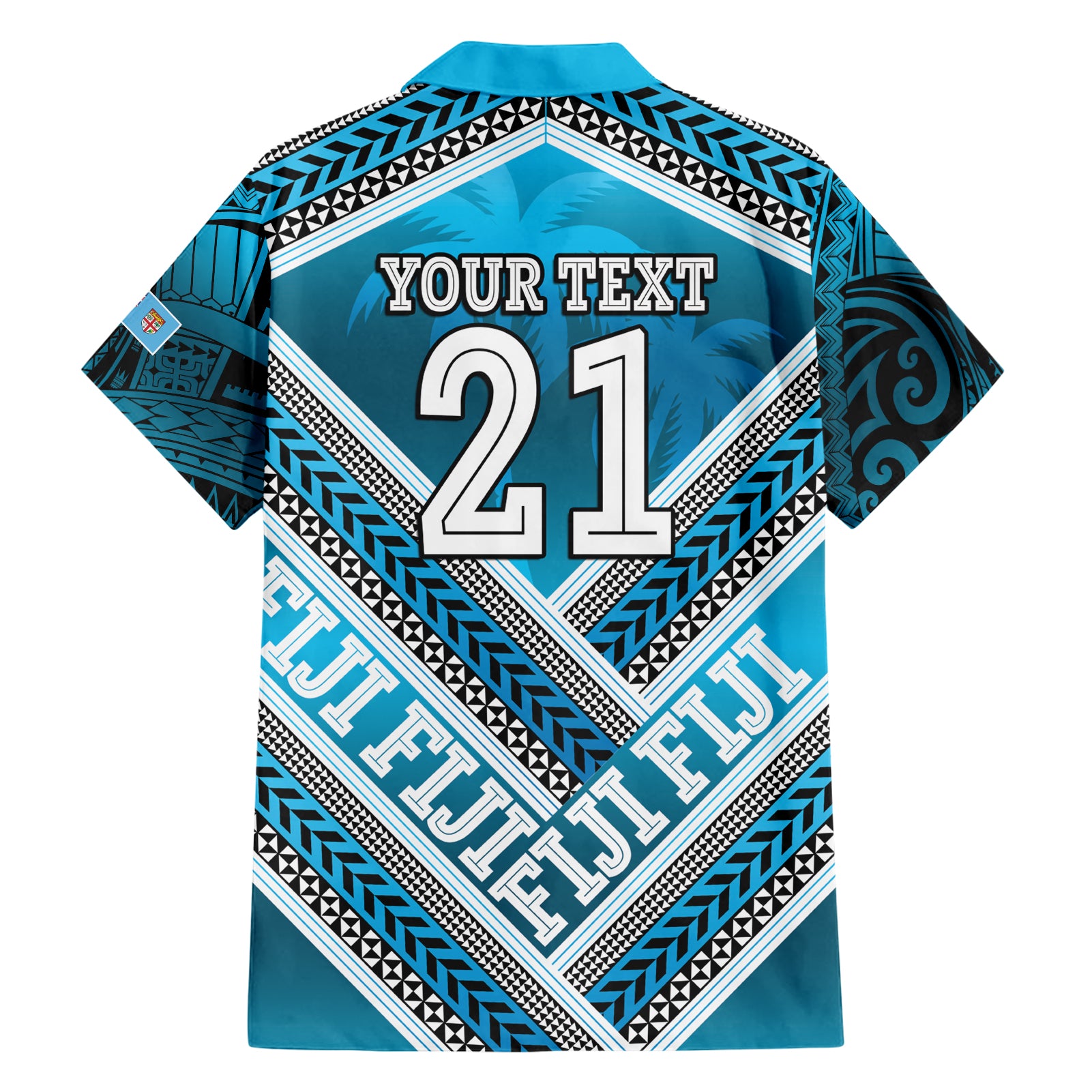 Custom Fiji Rugby Hawaiian Shirt Fijian Warrior With Polynesian Tribal Tattoos - Vibe Hoodie Shop