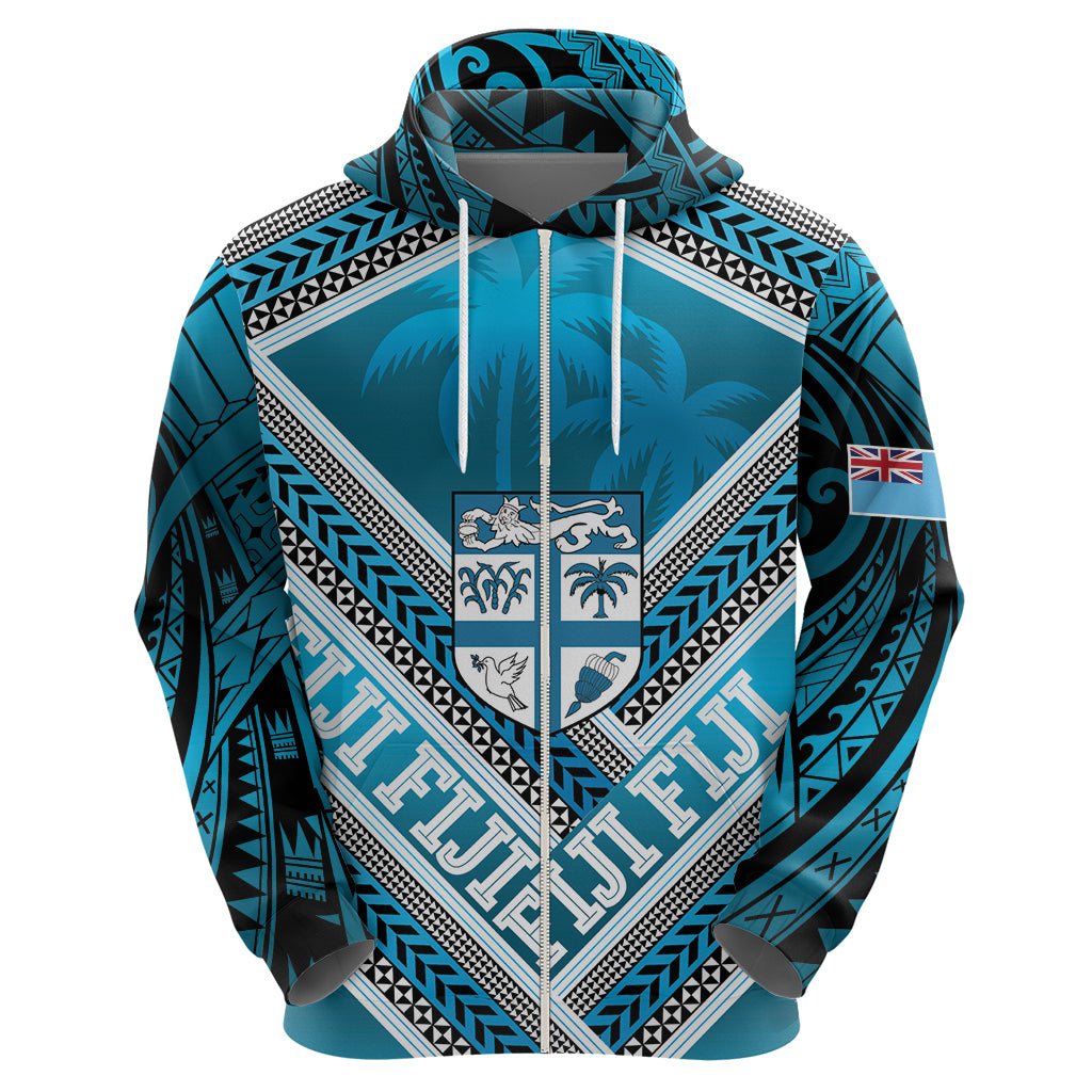 Custom Fiji Rugby Hoodie Fijian Warrior With Polynesian Tribal Tattoos LT9 - Vibe Hoodie Shop