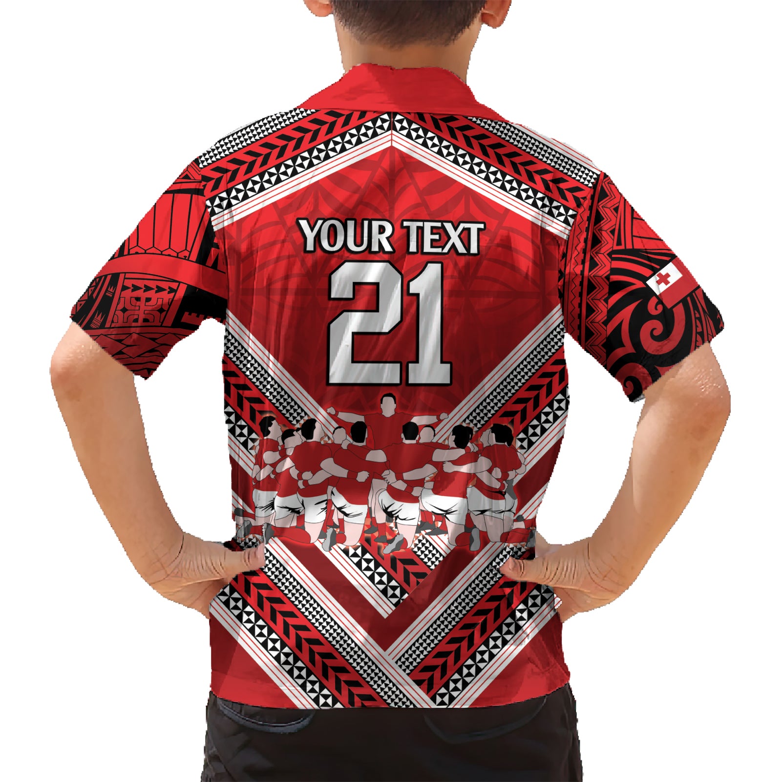 Custom Tonga Rugby Hawaiian Shirt Tonga Sipi Tau Ngatu Tribal Pattern - Vibe Hoodie Shop