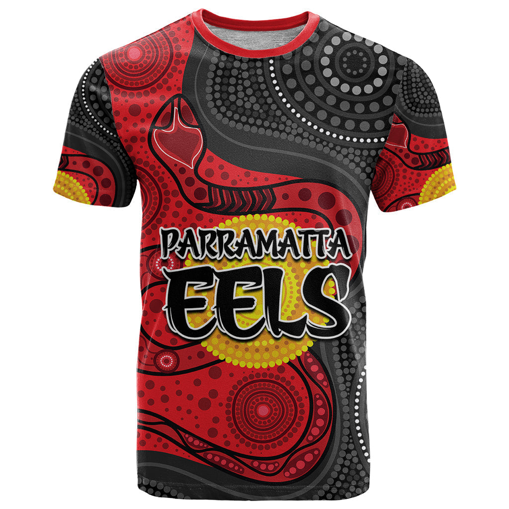 2023 Parramatta Eels T Shirt Simple Aboriginal LT9 - Vibe Hoodie Shop