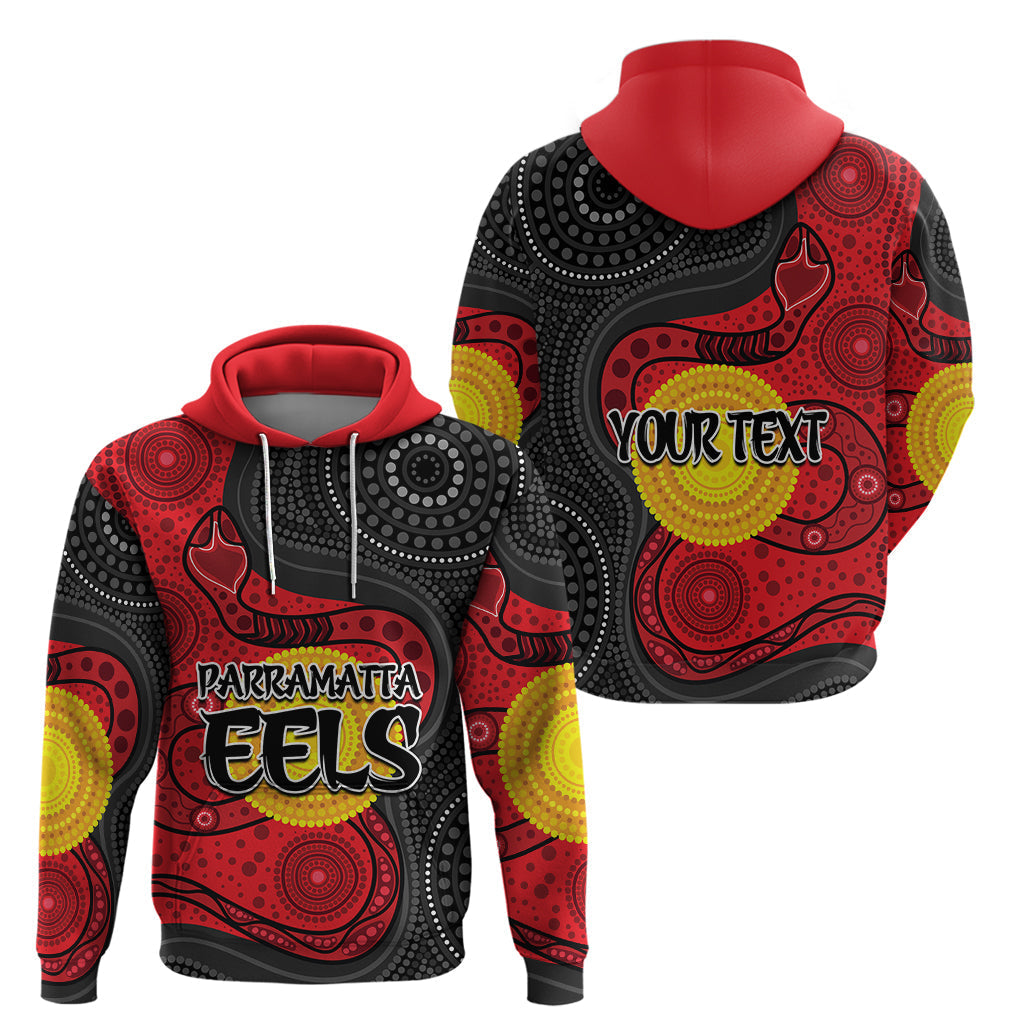(Custom Personalised) 2023 Parramatta Eels Hoodie Simple Aboriginal LT9 - Vibe Hoodie Shop