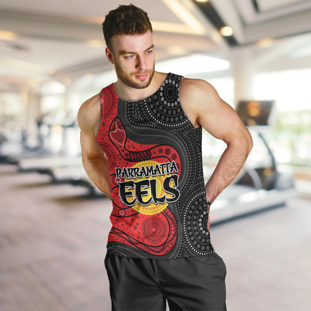 (Custom Personalised) 2023 Parramatta Eels Men Tank Top Simple Aboriginal - Vibe Hoodie Shop