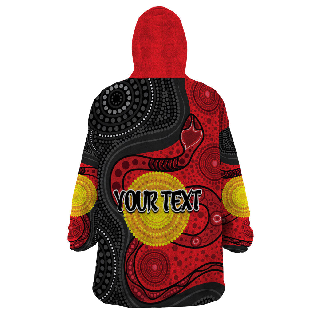 (Custom Personalised) 2023 Parramatta Eels Wearable Blanket Hoodie Simple Aboriginal - Vibe Hoodie Shop