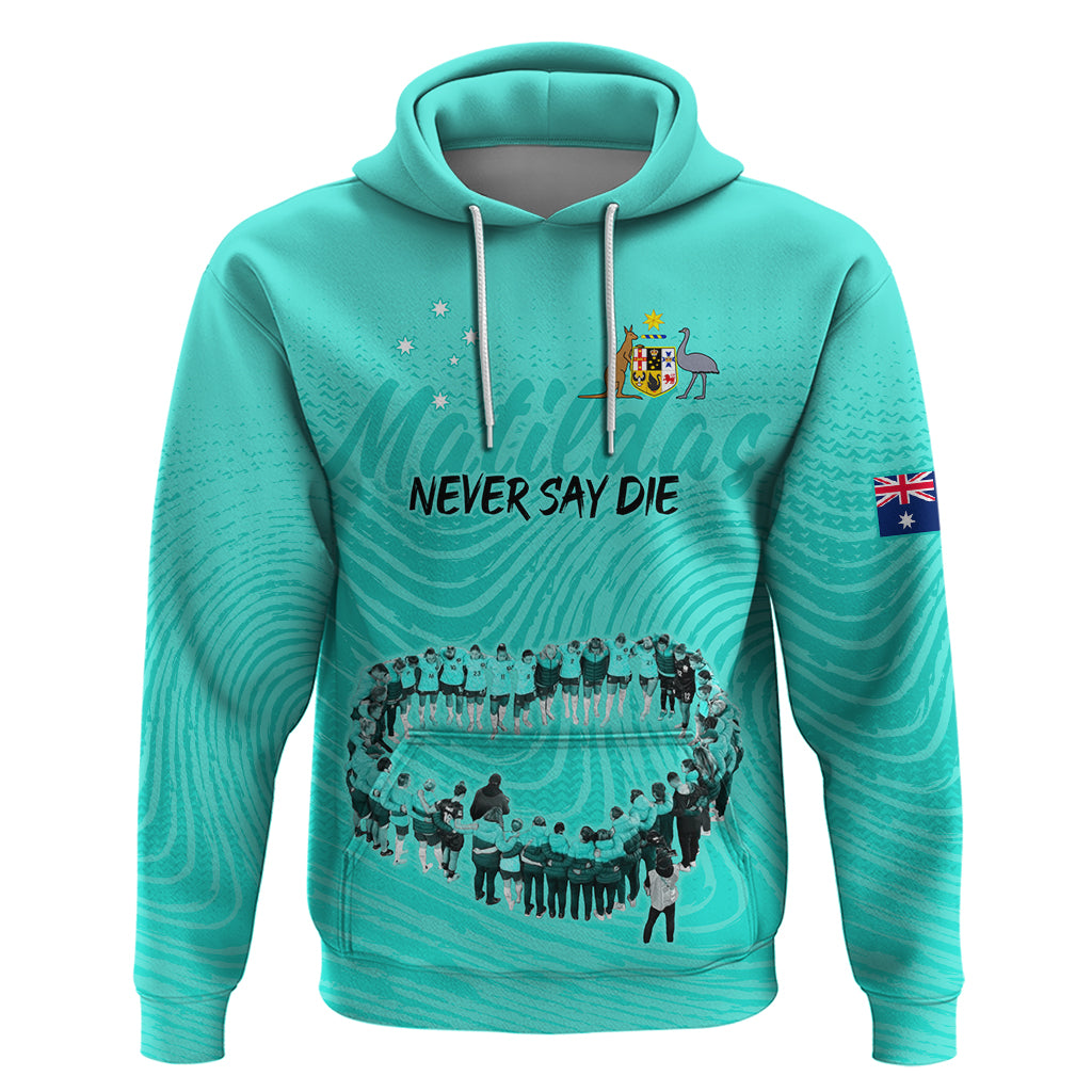 Matildas Til Its Done Custom Hoodie Australia Womens Soccer Turquoise Style LT9 - Vibe Hoodie Shop
