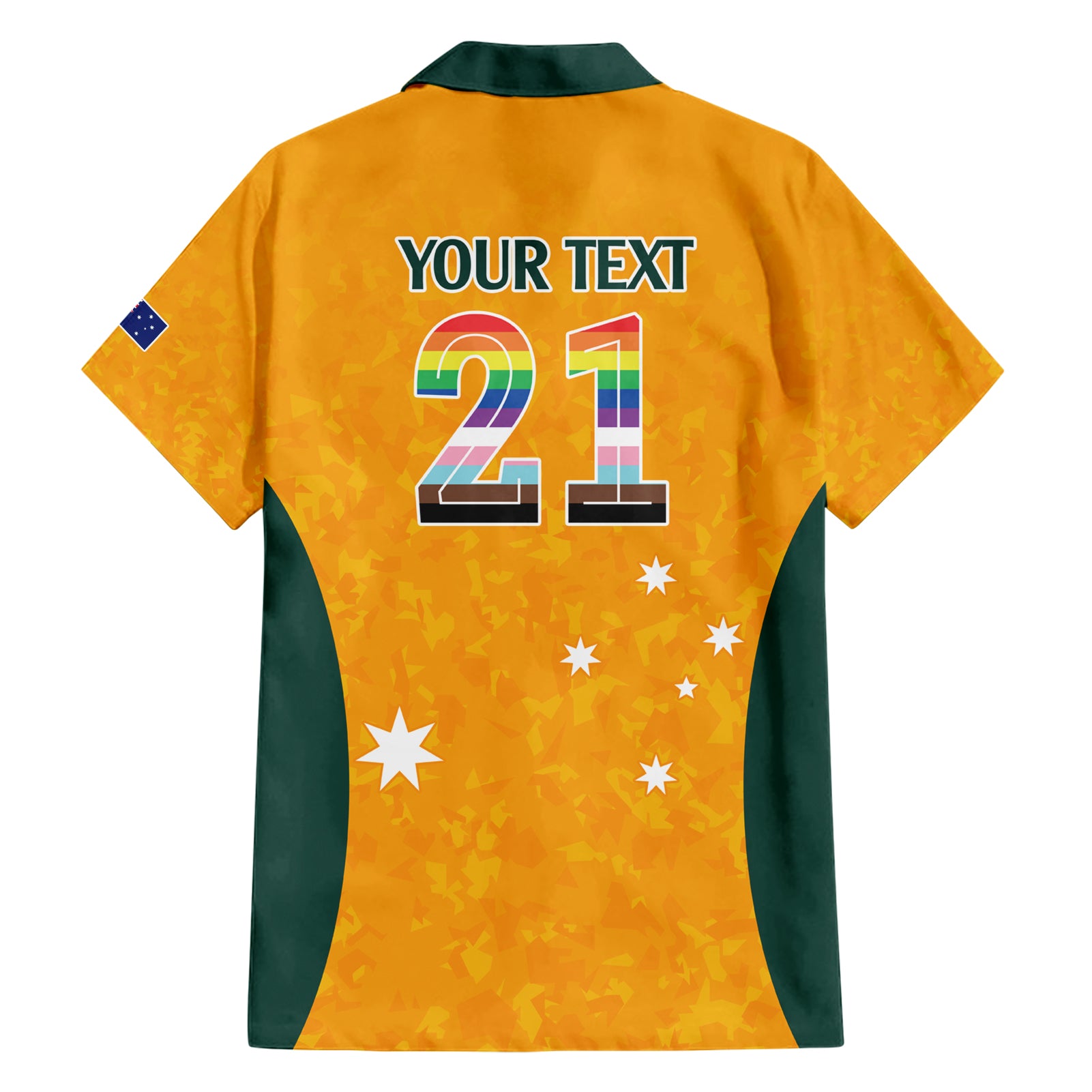 custom-australia-matildas-pride-with-kangaroo-family-matching-short-sleeve-bodycon-dress-and-hawaiian-shirt