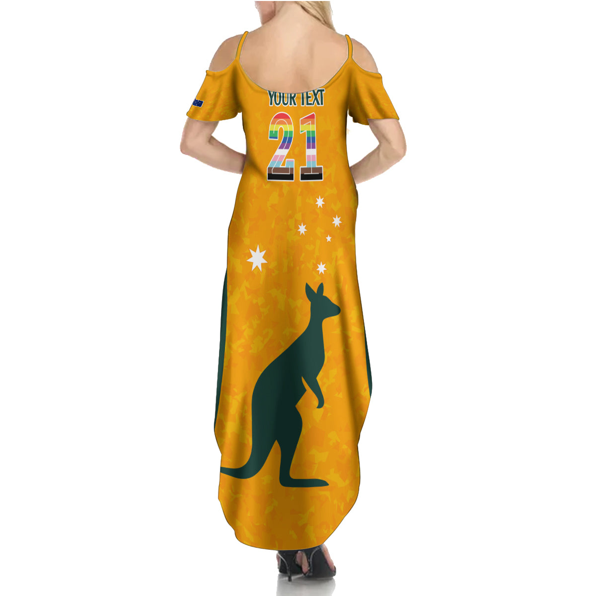 custom-australia-matildas-pride-with-kangaroo-family-matching-summer-maxi-dress-and-hawaiian-shirt