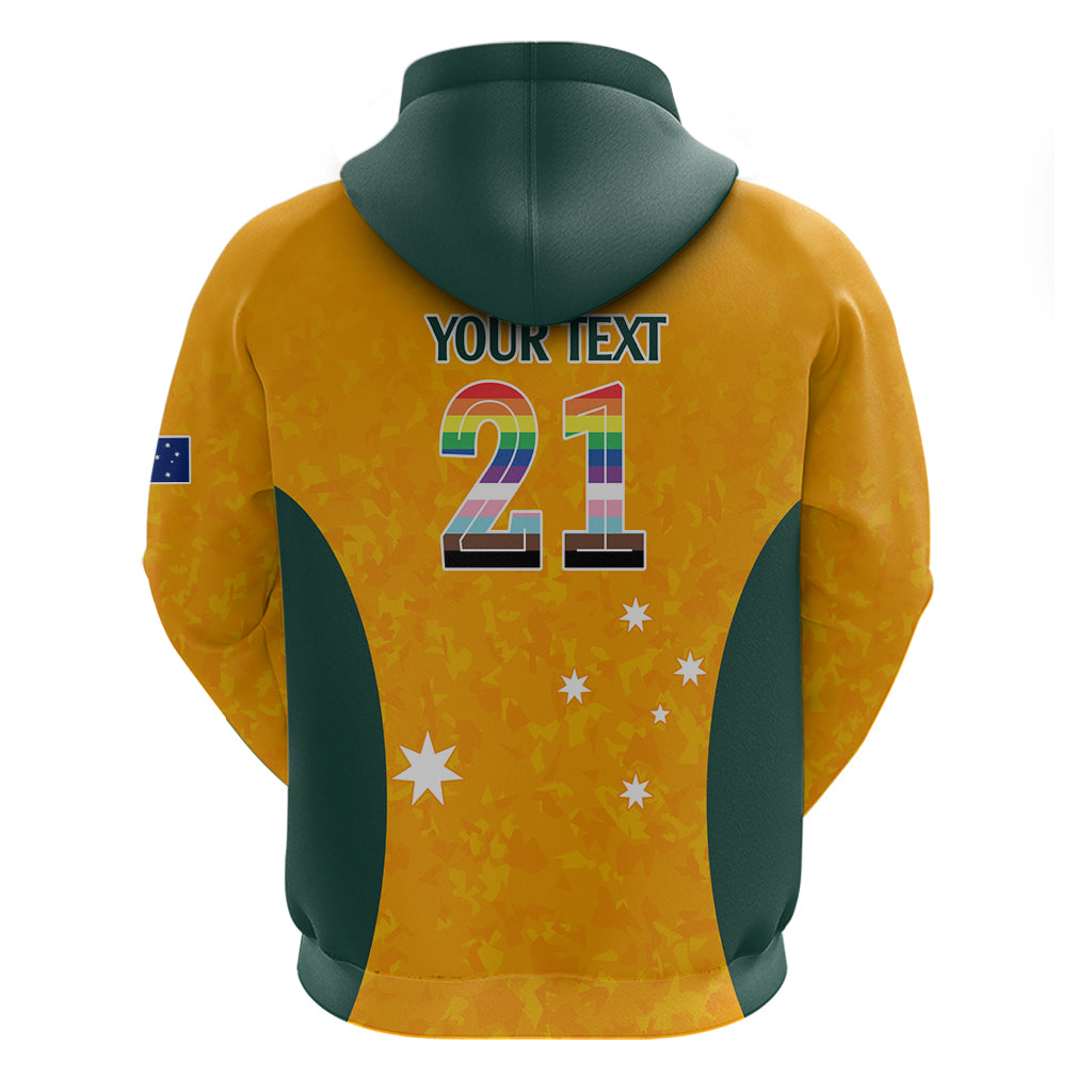 Custom Australia Matildas Pride With Kangaroo Hoodie LT9 - Vibe Hoodie Shop