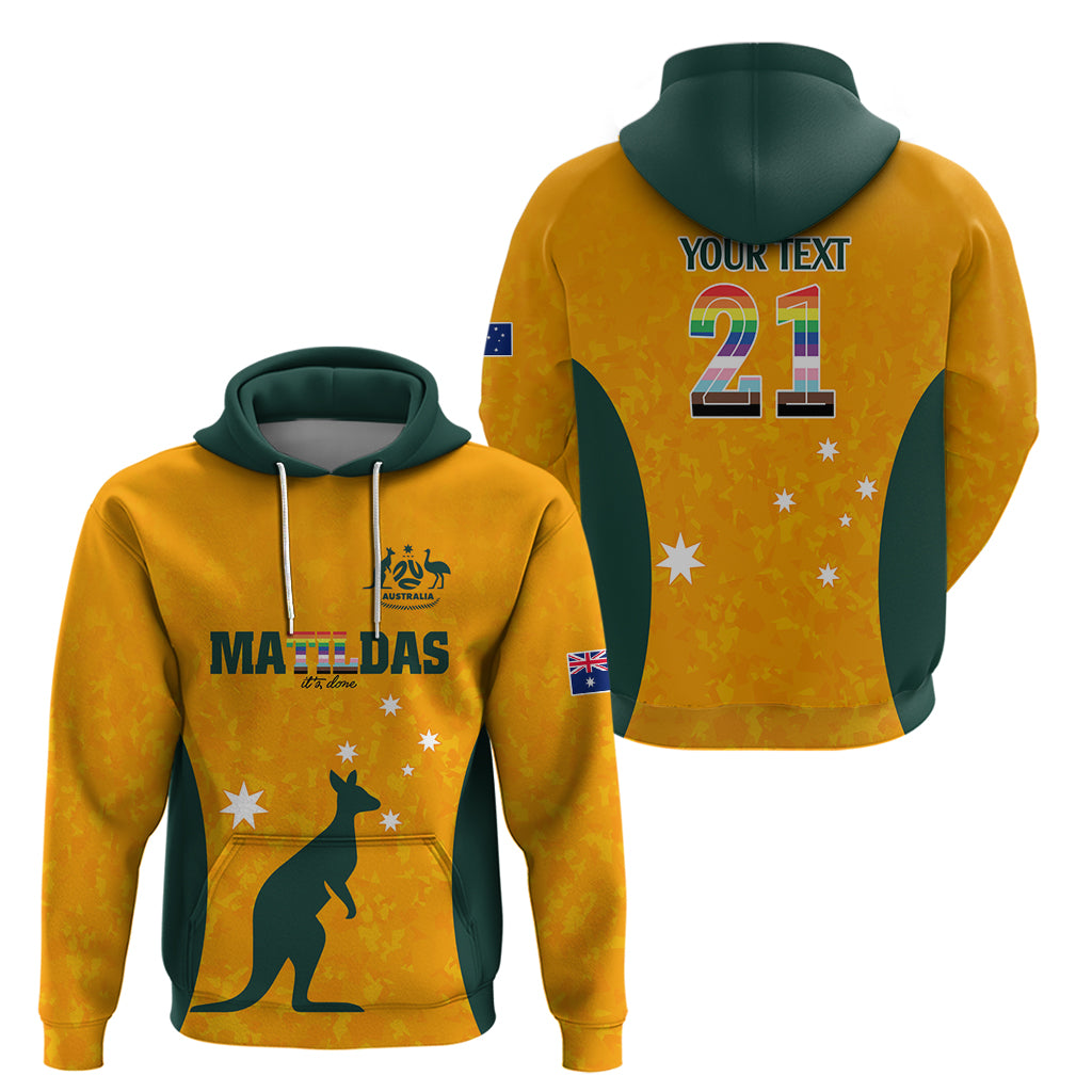 Custom Australia Matildas Pride With Kangaroo Hoodie LT9 - Vibe Hoodie Shop